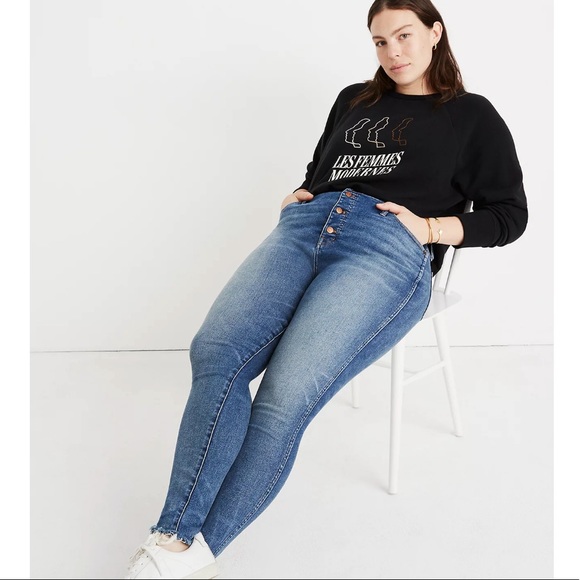 Madewell 10" High-Rise Skinny Jean in Cordova Wash - Picture 2 of 6